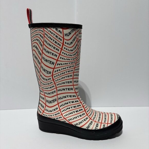 Hunter Women’s Original Play Sonic Logo Tall Rain Boot Size 8 M
